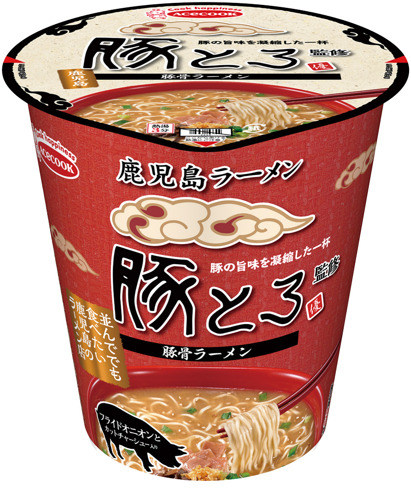 ローソン「エースコック 豚とろ監修 豚骨ラーメン」