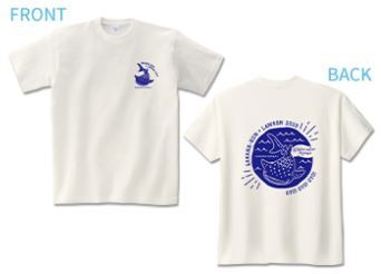ローソン×さかなクン「夏のLAWSON BLUEフェア」抽選で当たるTシャツ(オフホワイト)