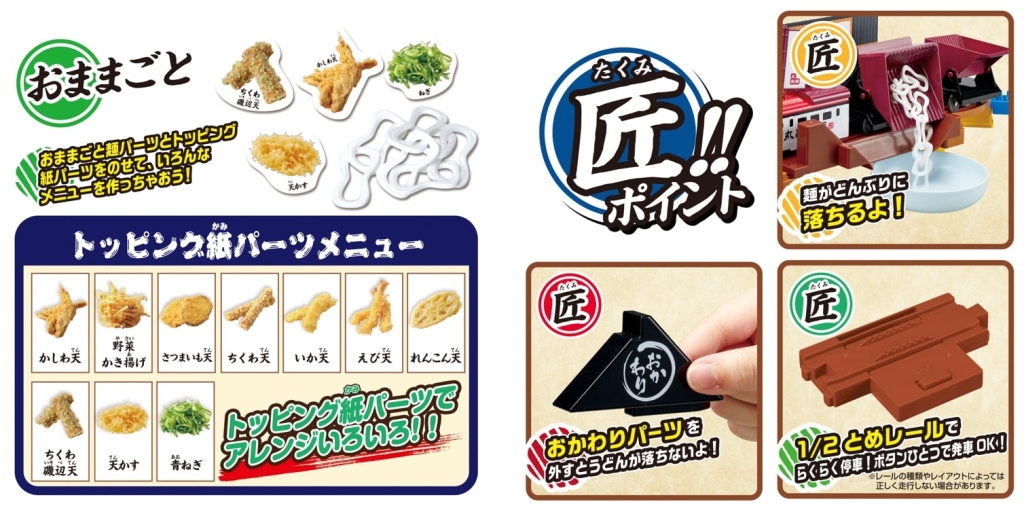 タカラトミー「打ち立て!おとどけ!丸亀製麺×プラレール」