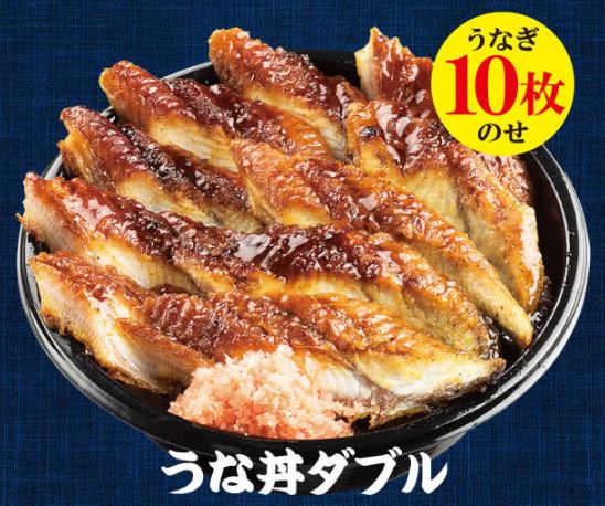 スシローのうなぎ2023「うな丼ダブル」