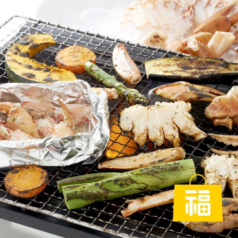 1万円「夏まっさかり!かにたっぷりBBQ福袋」イメージ(たびふく「夏のたび福袋」2023)