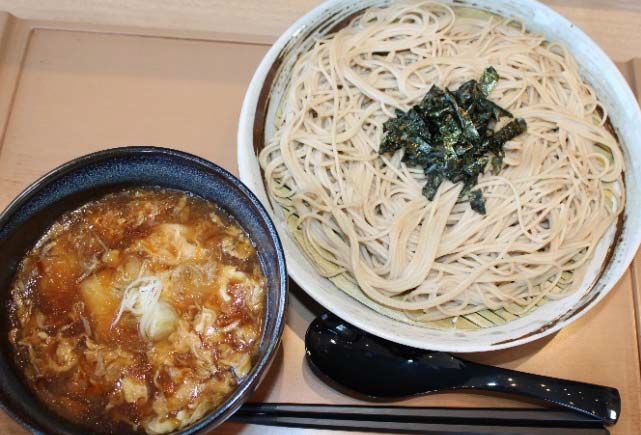 蕎麦処 大戸屋「大戸屋の鶏つけ蕎麦(鶏あんかけ玉子とじ)」