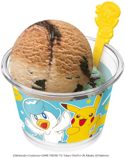 サーティワンアイスクリーム「ポケモン ダブルカップ」C クワッス＆ピカチュウ