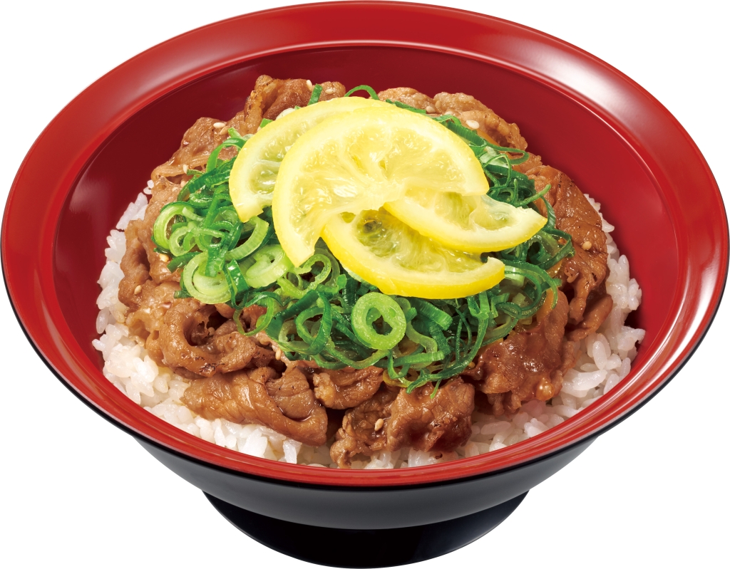 すき家「ねぎ塩レモン牛カルビ丼」