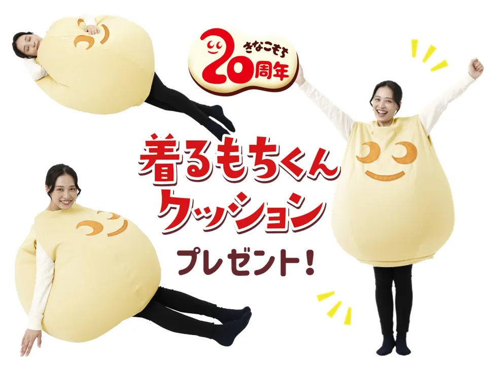 チロルチョコ「着るもちくんクッション」