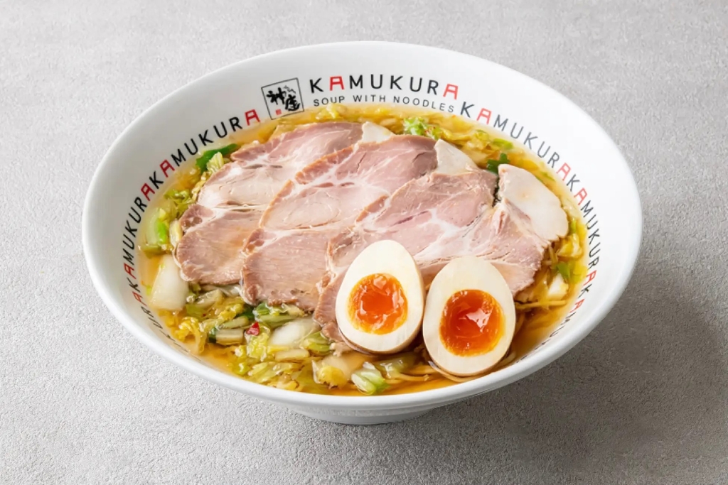 どうとんぼり神座「小チャーシュー煮玉子ラーメン」