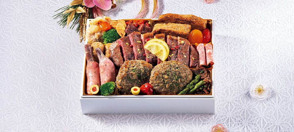 ローソン2024年おせち「肉卸小島監修 肉まみれおせち」