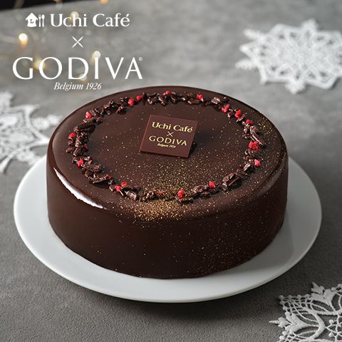 ローソン「Uchi Cafe×GODIVA ショコラノエル 4号」/クリスマスケーキ2023年