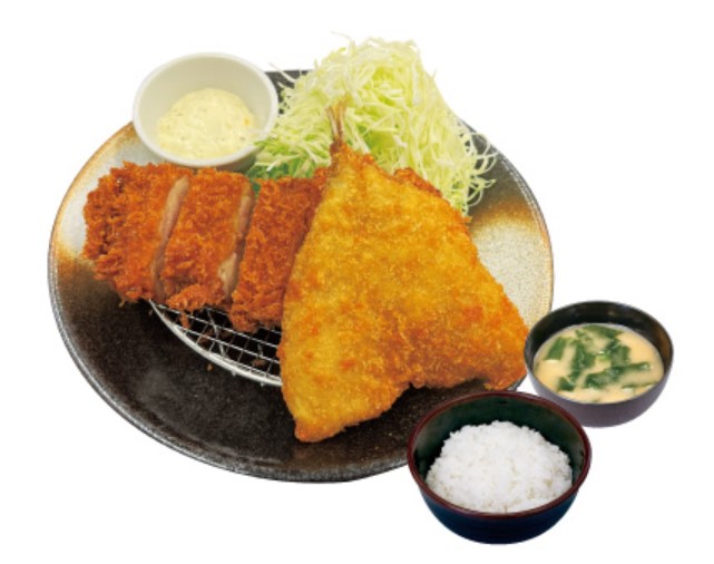 松のや「チキンかつ＆アジフライ1枚定食」