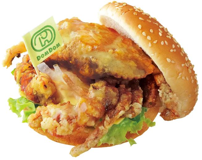 ドムドムハンバーガー「丸ごと!!カニバーガー(ガーリックバターソース)」