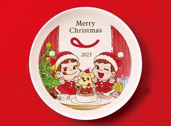 不二家クリスマスケーキ2023順次発売、特典「クリスマスプレート」は