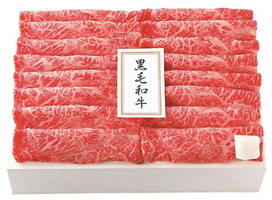 精肉の二幸「国産黒毛和牛肩肉すき焼・焼肉用 800g」税込8640円