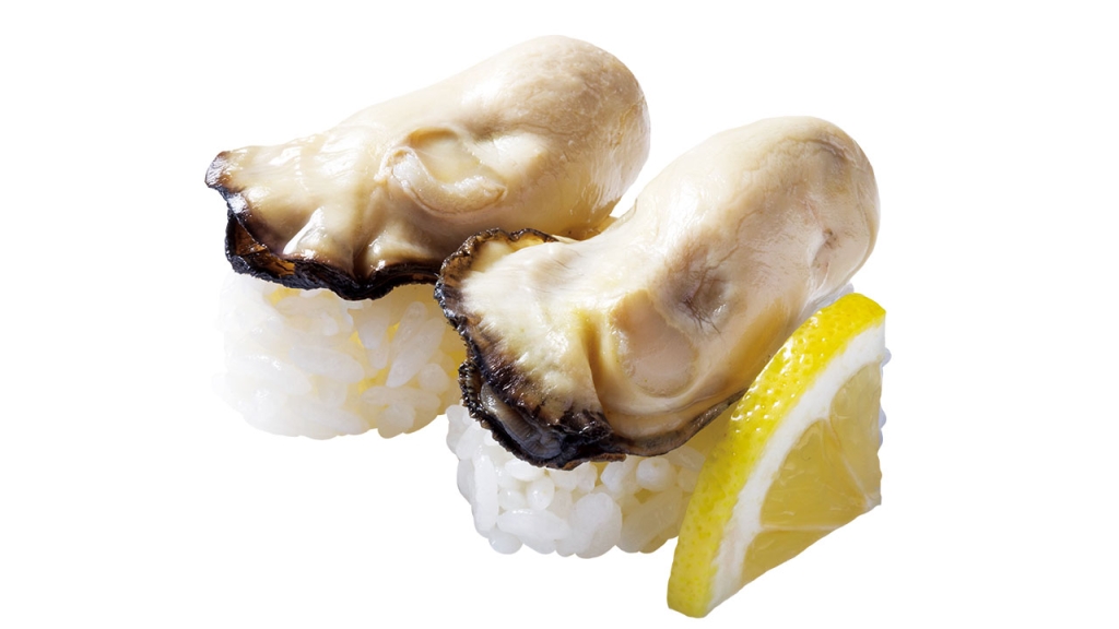 「広島県産牡蠣(かき)握り」/はま寿司のにっぽん旨ねた祭り