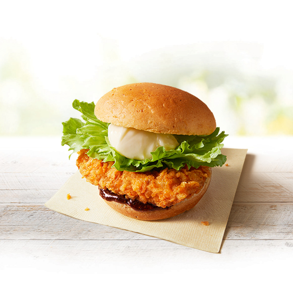 新発売・KFC「ガーリックペッパーチキンフィレバーガー」