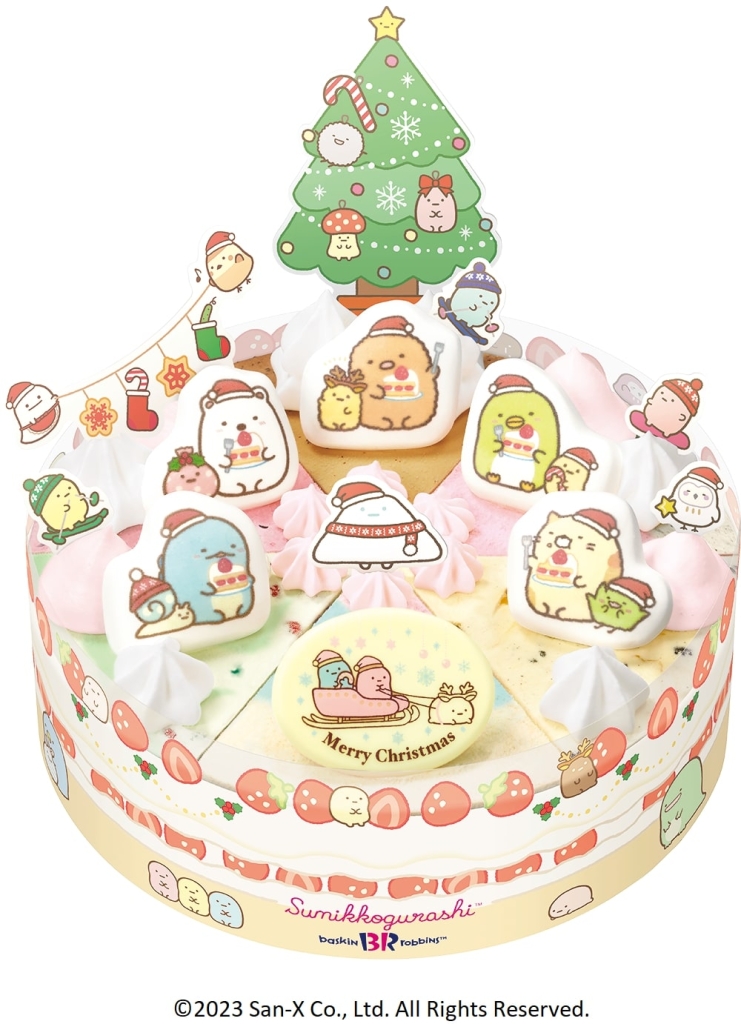 サーティワンアイスクリーム「すみっコぐらし クリスマス パレット6」(c)2023San-X Co., Ltd. All Rights Reserved.