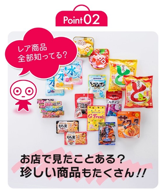 UHA味覚糖“お菓子な福袋”に入っている商品例