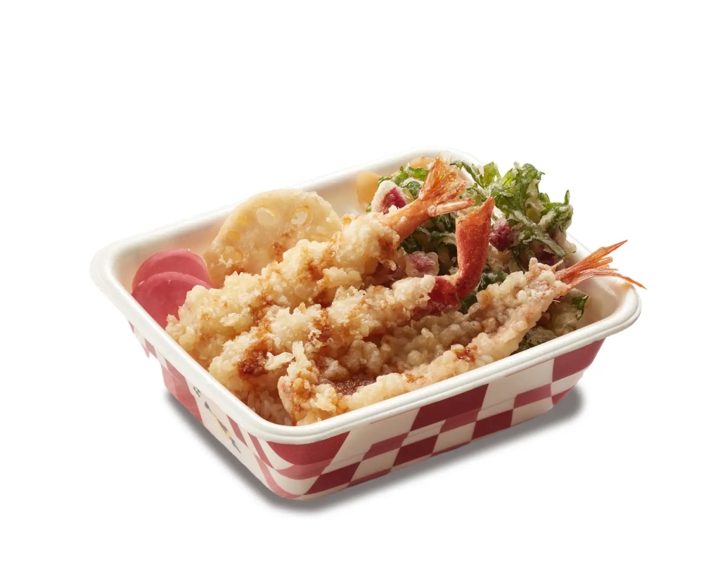 天丼てんや 新商品「かにと海老の冬天丼弁当 （お新香付）」