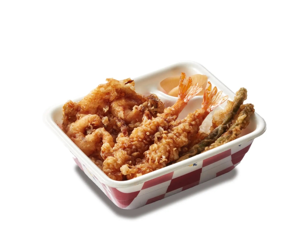 天丼てんや 新商品「たれづけ海老づくし天丼弁当 （お新香付）」