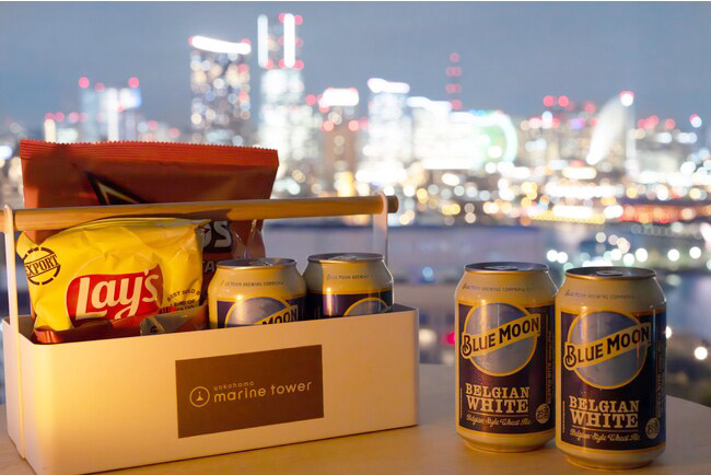 横浜マリンタワーで夜景と「ブルームーン」コラボ企画
