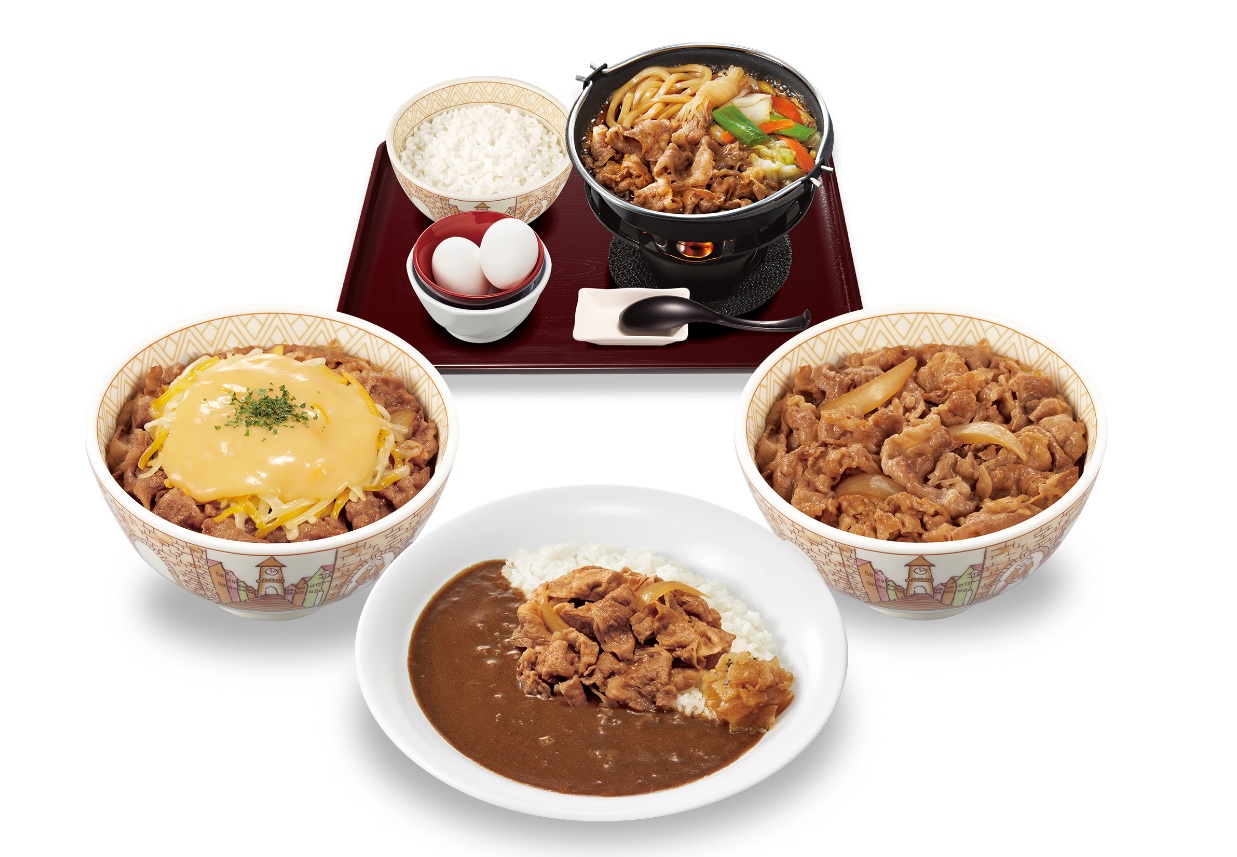 すき家 「スキパス」対象の牛丼、カレー鍋定食など主な対象商品