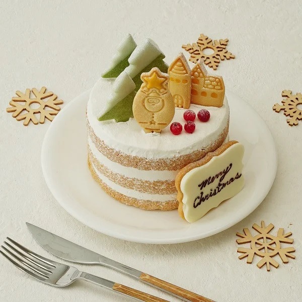 Cake.jp 第5位「クリスマスのミニチュア風シンプルケーキ」