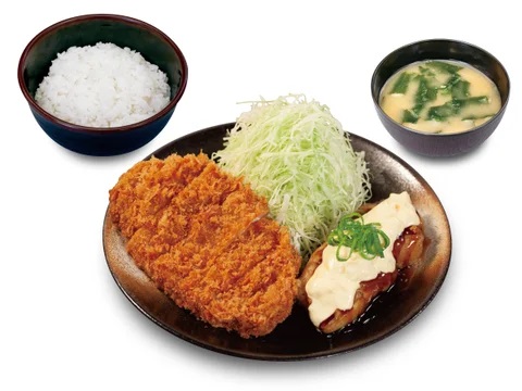 松のや 「ロースかつ&チキン南蛮定食」