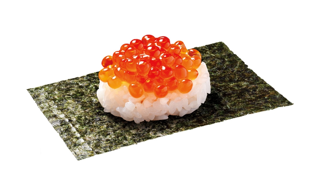 「紅鮭いくらつつみ」/はま寿司のふぐと冬の旬祭り
