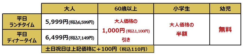 しゃぶ葉「生ずわいがに&国産牛 食べ放題」価格