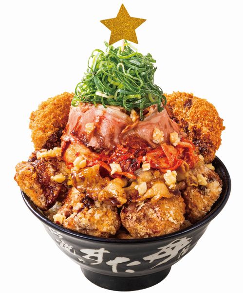 伝説のすた丼屋「豪快!オールスターツリーすた丼」