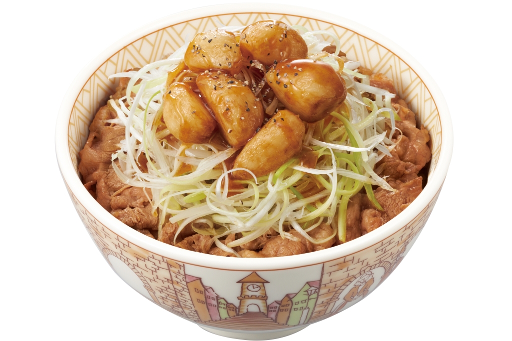 すき家「にんにく白髪ねぎ牛丼」