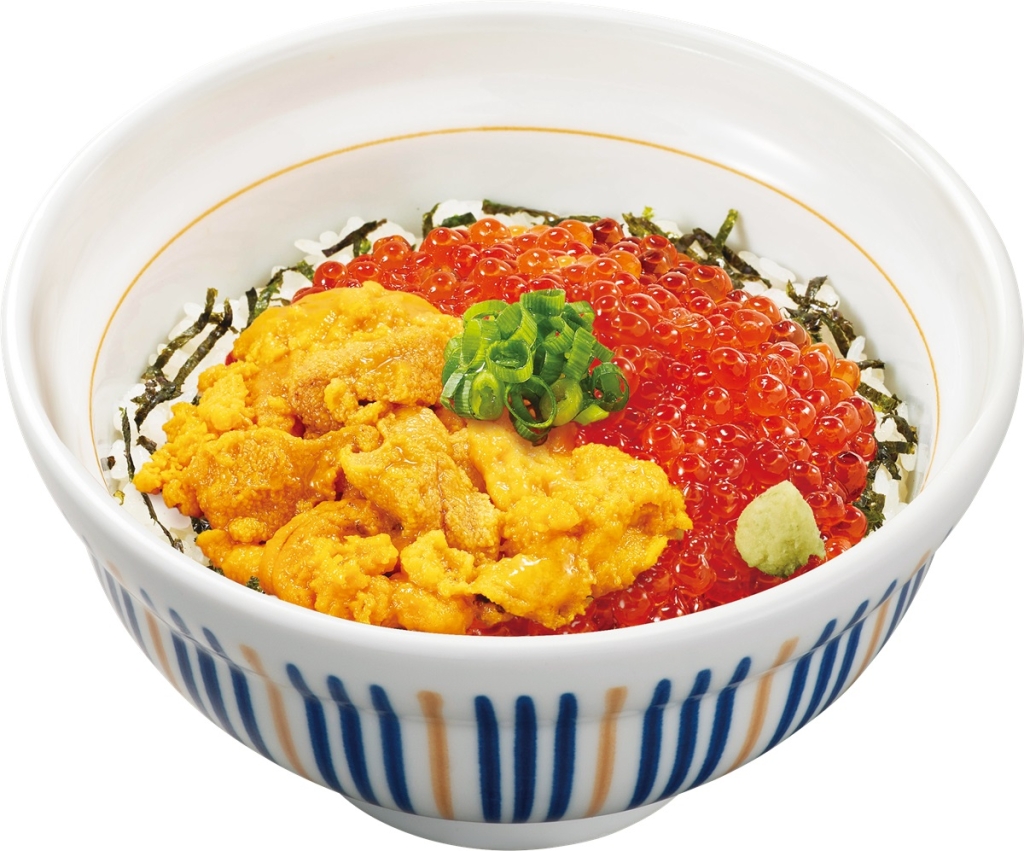 なか卯 「天然うにいくら増し増し丼～たっぷりいくら～」