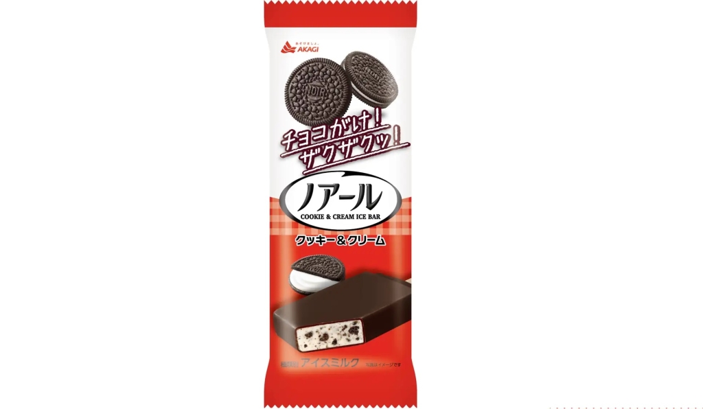 赤城乳業 「ノアール クッキー&クリーム」パッケージ