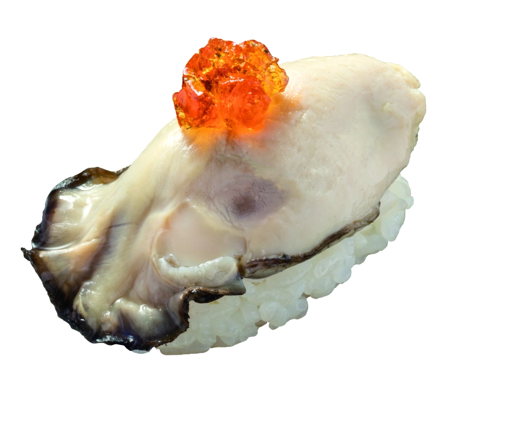 はま寿司「広島県産牡蠣(かき)握り〈ぽん酢ジュレのせ〉」