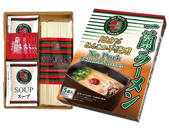 「一蘭ラーメン 100％とんこつ不使用」