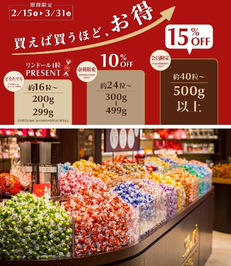 チョコレート量り売りキャンペーン/リンツ
