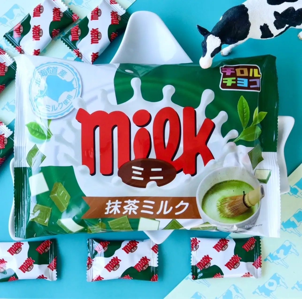 「チロルチョコ〈ミニ抹茶ミルク〉」パッケージ