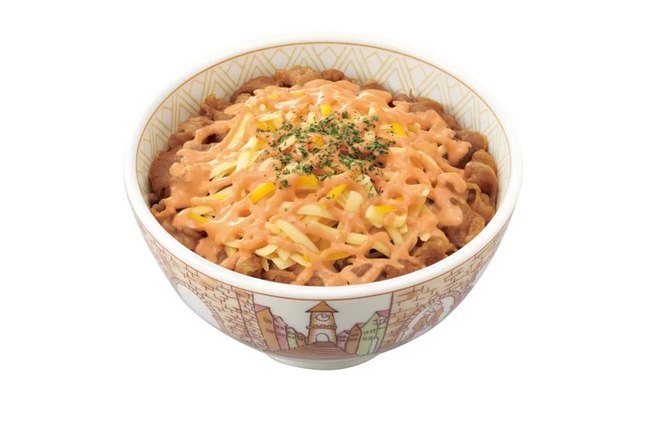 すき家 「明太マヨチーズ牛丼」