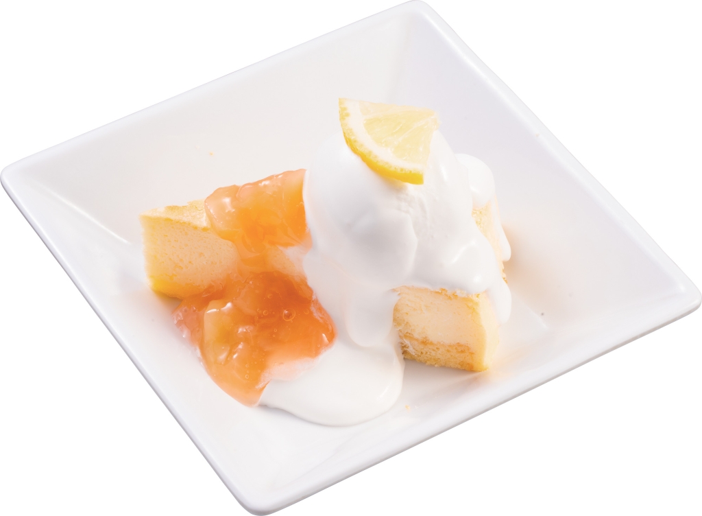 「北海道 練乳クリームと白桃果実のチーズケーキ」