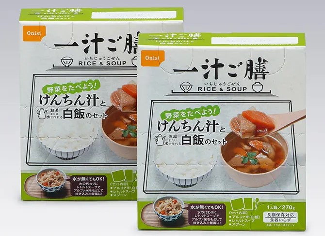 セコム「ほかほか非常食セット･プレミアム」一汁ご膳 けんちん汁