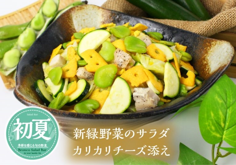 ブロンコビリー 「新緑野菜のサラダ カリカリチーズ添え」