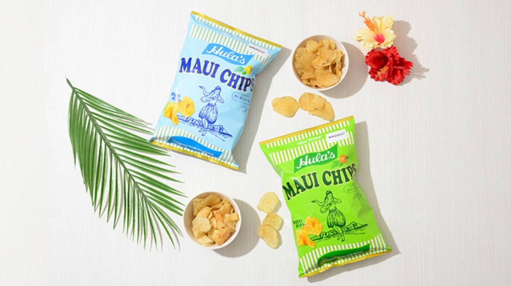ナチュラルローソン「フラ印 マウイチップス カイソルト味/サワークリーム味」