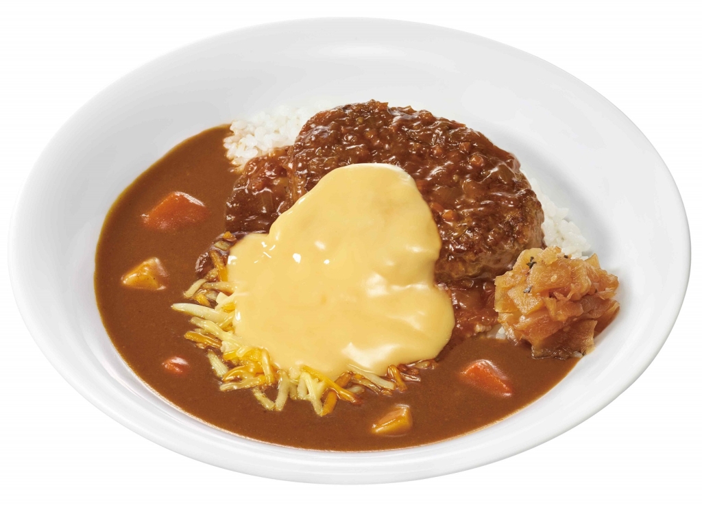 すき家「チーズ煮込みハンバーグカレー」