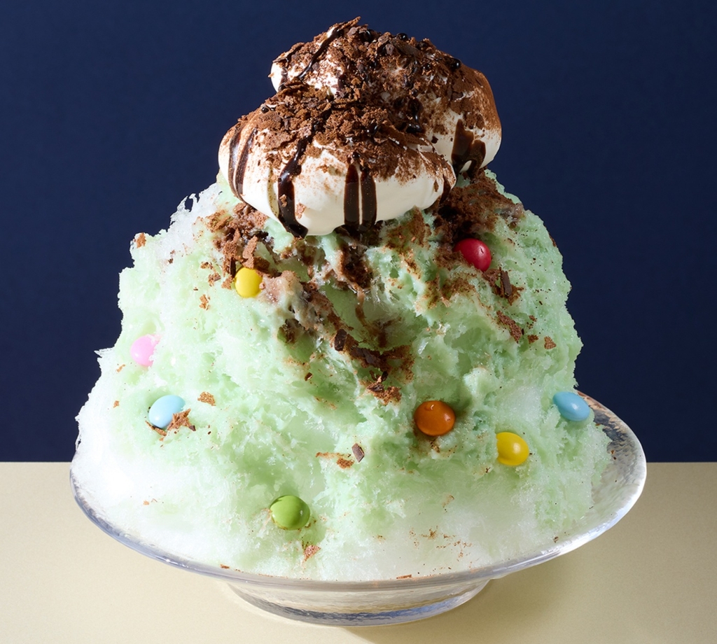 ココス「純氷ふわふわかき氷 チョコミン党」