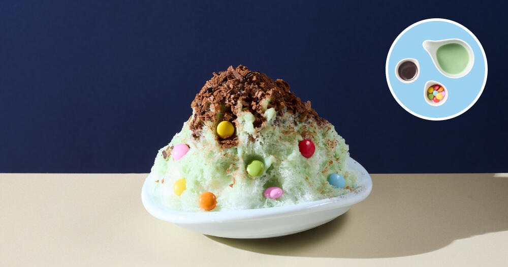 ココス「純氷ふわふわかき氷 ミニ!チョコミン党」