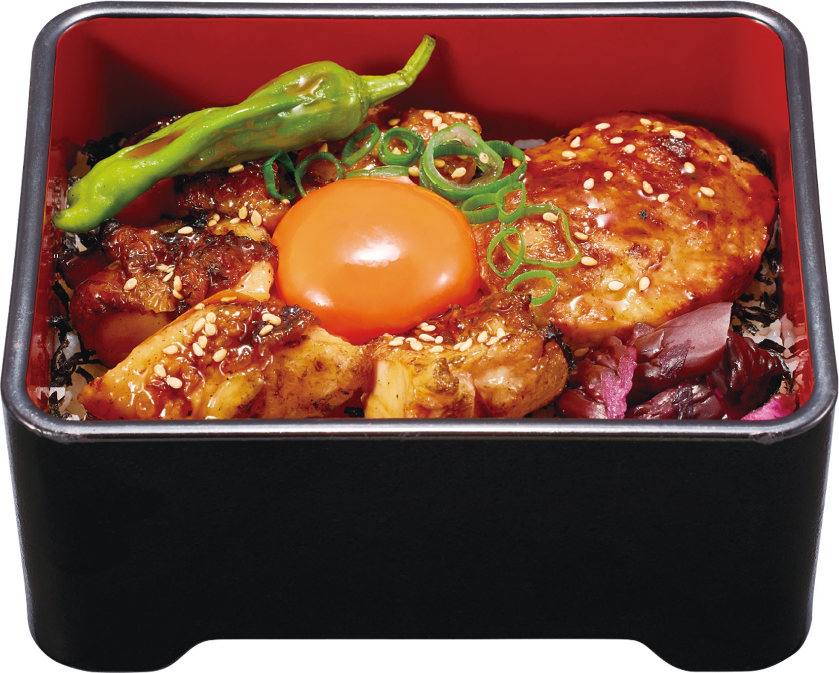 なか卯「とろたま炭火焼き鶏重」