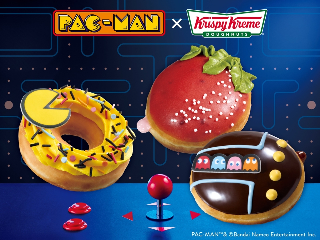 クリスピー・クリーム・ドーナツ「パックマン」初コラボドーナツ3種