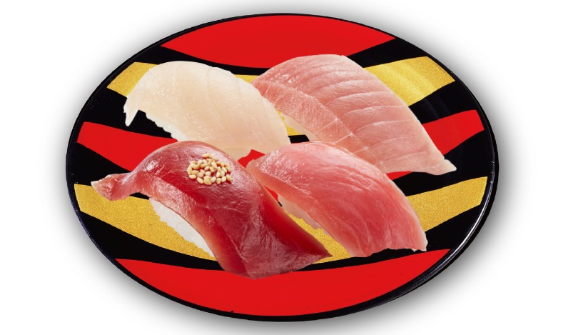 かっぱ寿司「まぐろ四種の食べ比べ」
