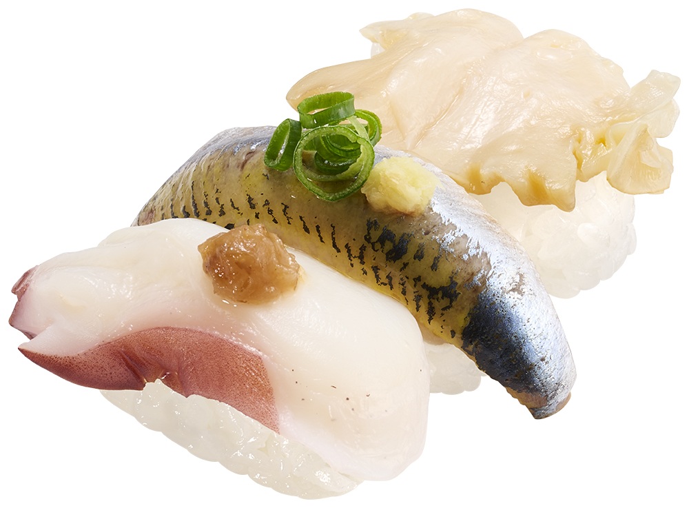 スシロー「なまら北海道3貫盛り」