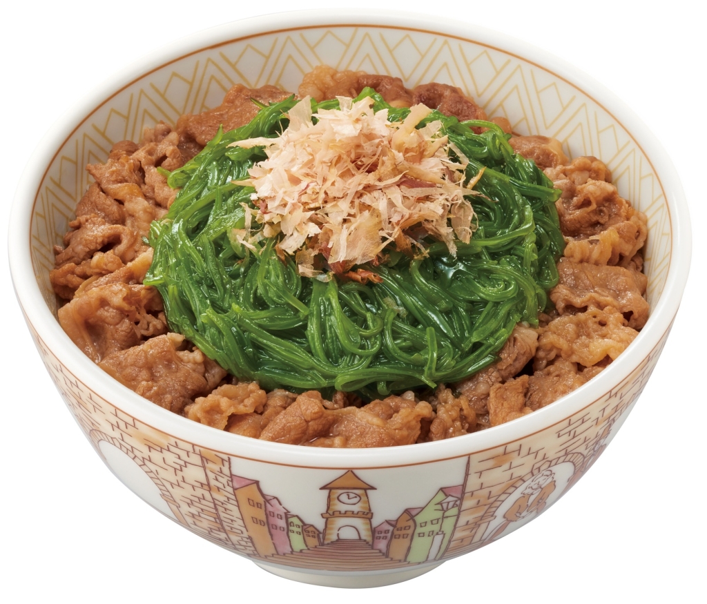 すき家「たっぷりめかぶ牛丼」