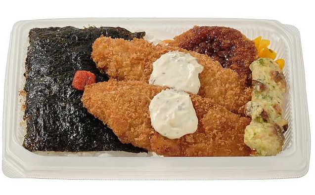 白身フライ1枚増量「おかかたっぷり明太のり弁当」